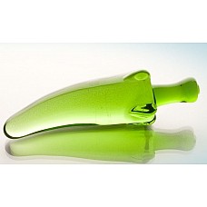 Зелёный анальный стимулятор из стекла в форме перчика 
Зелёный анальный стимулятор из стекла в форме перчика