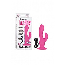 Фаллоимитатор-насадка двухголовый Wireless Pleaser перезаряжаемый с вибрацией розовый 
Перезаряжаемый двухголовый фаллоимитатор-насадка на присоске Wireless Pleaser из коллекции Love Rider.