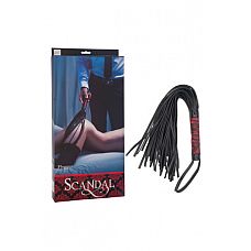 Плетка Scandal Flogger с ручкой в атласе черно-красная из ПВХ 
Плетка из чувственной премиум-коллекции эротических аксессуаров Scandal.