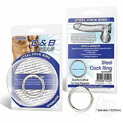     STEEL COCK RING - 3.5 .