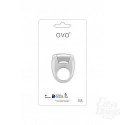 OVO   B8 VIBRATING RING WHITE