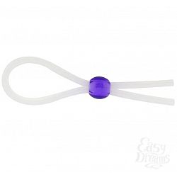       SILICONE COCK RING WITH BEAD LAVENDER