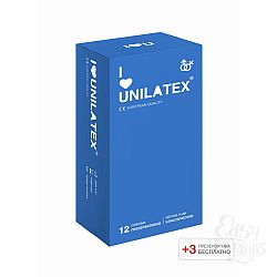 Unilatex Презервативы Unilatex Natural Plain 12 шт +3 шт в подарок 3013Un