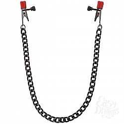     Kink Nipple Clips with Heavy Chain and Silicone Tips