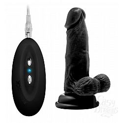  ׸ - Vibrating Realistic Cock 6  With Scrotum - 15 .