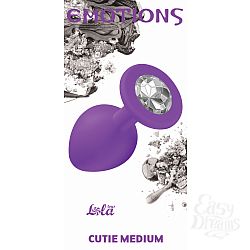 "Lola Toys Emotions"   Emotions Cutie Medium Purple clear crystal 4012-06Lola