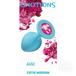 "Lola Toys Emotions"   Emotions Cutie Medium Turquoise pink crystal 4012-03Lola