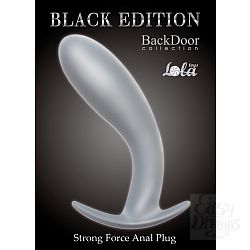 "Lola Toys Back Door Collection Black Edition" Анальная пробка Strong Force Anal Plug Grey 4215-02Lola