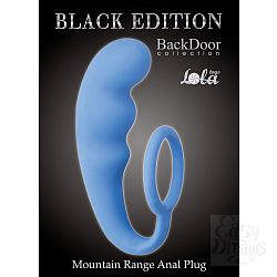 "Lola Toys Back Door Collection Black Edition"      Mountain Range Anal Plug Blue 4218-03Lola
