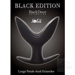 "Lola Toys Back Door Collection Black Edition" Силиконовый анальный эспандер Large Petals Anal Extender 4219-02Lola