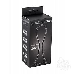 "Lola Toys Back Door Collection Black Edition"    Wavy Urethral Plug Small 4214-03Lola