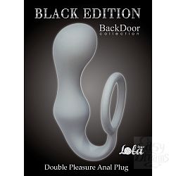 "Lola Toys Back Door Collection Black Edition"      Double Pleasure Anal Plug Grey 4217-02Lola