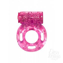  Розовое эрекционное кольцо с вибрацией Rings Axle-pin