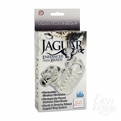 Вибронасадка с клиторальным стимулятором Jaguar Enhancer with Beads 1631-10BXSE Вибронасадка с клиторальным стимулятором Jaguar Enhancer with Beads 1631-10BXSE