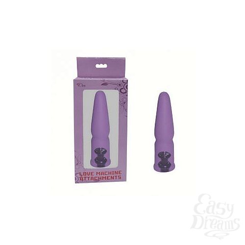 Фотография 1:  Фиолетовая анальная насадка для секс-машин