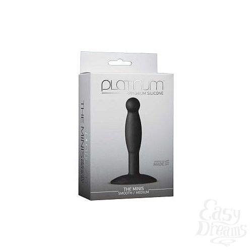  2    Platinum Premium Silicone - The Mini s - Smooth Medium - Black M 