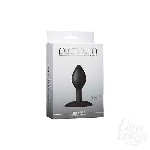  2    Platinum Premium Silicone - The Mini s Spade Small - Black S 