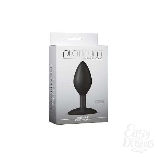  2    Platinum Premium Silicone - The Mini s Spade Medium - Black M 