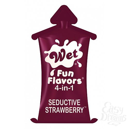  1: Wet - Wet Fun Flavors Seductive Strawberry, 10 