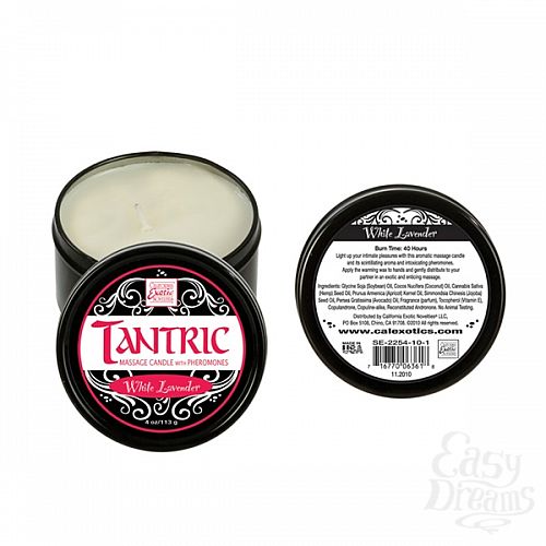  1: California Exotic Novelties,    Tantric Soy - White Lavender 2254-10BXSE
