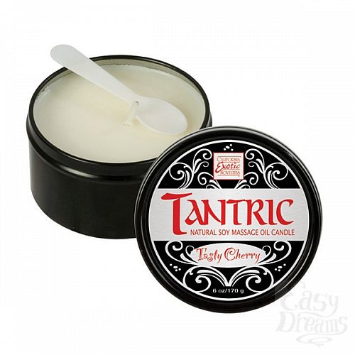  1: California Exotic Novelties,    Tantric Soy Candle - Tasty Cherry 2256-20BXSE
