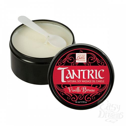  1: California Exotic Novelties,    Tantric Soy Candle - Vanilla Breeze 2255-20BXSE