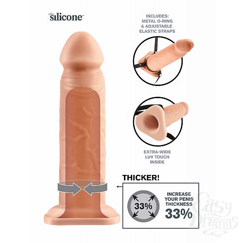  3 PipeDream  8 Silicone Hollow Extension 