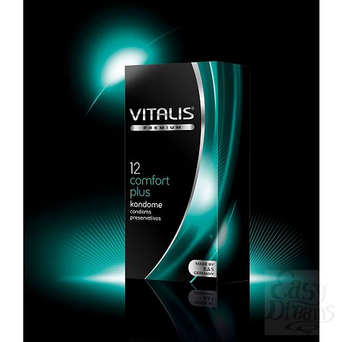 Фотография 1:  Контурные презервативы VITALIS premium №12 Comfort plus - 12 шт.
