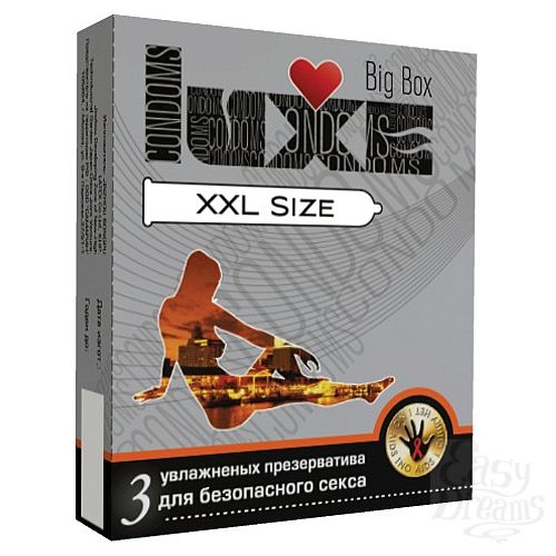 Фотография 1:  Презервативы большого Размера LUXE XXL size - 3 шт.