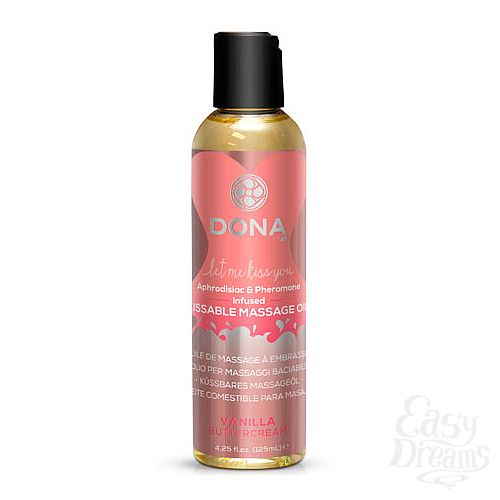 1: DONA     DONA Kissable Massage Oil Vanilla Buttercream 125 