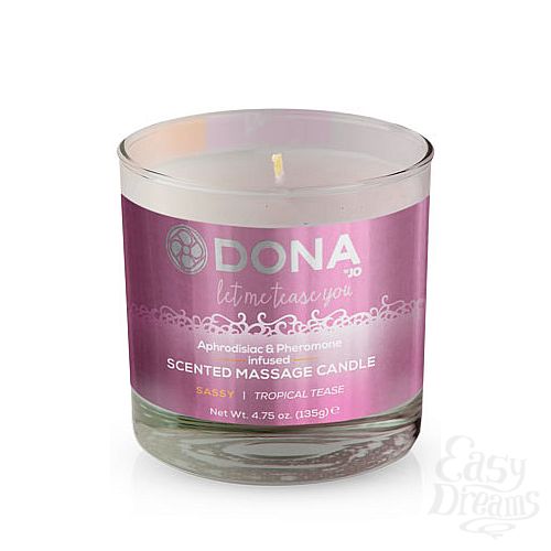  1: DONA   DONA Scented Massage Candle Sassy Aroma: Tropical Tease 135 