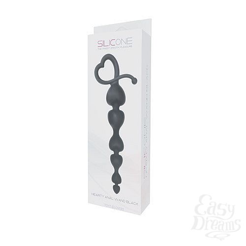  2  ׸    - HEARTY ANAL WAND SILICONE - 18 .