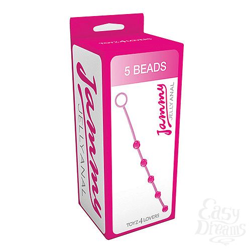  2      5  JAMMY JELLY ANAL 5 BEADS PINK - 38 .
