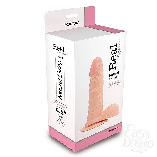  2   REALISTIC DILDO REAL RAPTURE FLESH 6.5 T4L-00700680