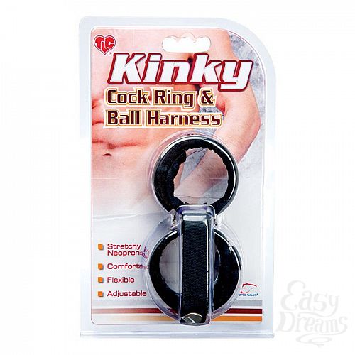  3       TLC Kinky Cock Ring   Ball Harness