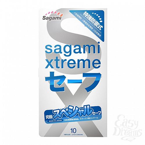Фотография 2  Презервативы Sagami Xtreme Ultrasafe с двойным количеством смазки - 10 шт.