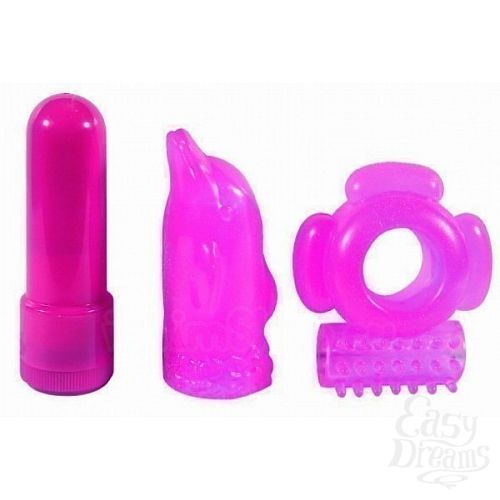  1: Toy Joy     Sky-High Vibrating Couples Set Pink