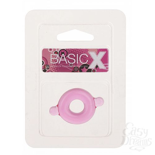  2          BASICX TPR COCKRING PINK