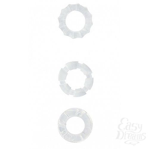  1:    3    MENZSTUFF STRETCHY COCK RINGS