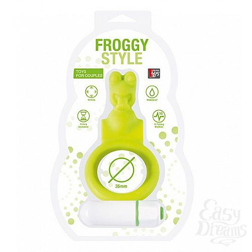  2       NEON FROGGY STYLE VIBRATING RING