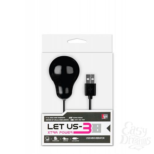  2  ׸     USB- LET US-B BULLET EXTRA LARGE BLACK