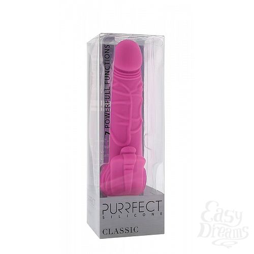  2        PURRFECT SILICONE CLASSIC 7INCH PINK - 18 .