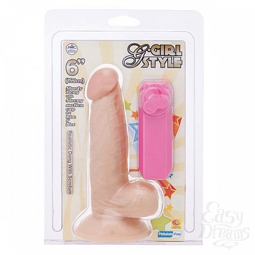  2         G-GIRL STYLE 6INCH VIBRATING DONG - 15,2 .