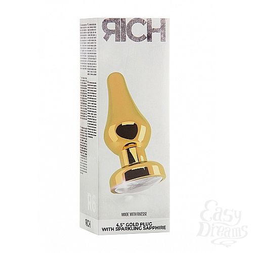  3 Shotsmedia   4,5 R6 RICH Gold/Clear Sapphire SH-RIC006GLD