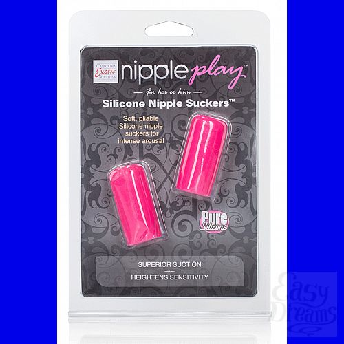  1: California Exotic Novelties -   Nipple play Silicone Nipple Suckers - Pink