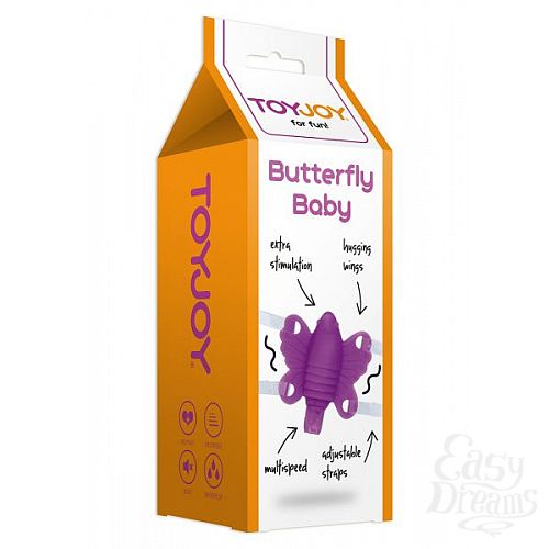  2 Toy Joy  - Butterfly Baby Purple