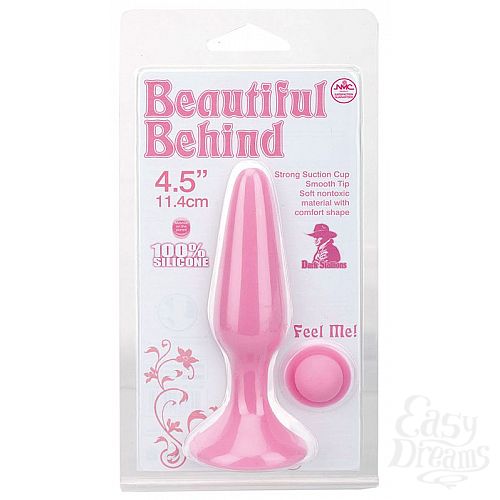  2     BEAUTIFUL BEHIND SILICONE BUTT PLUG - 11,4 .