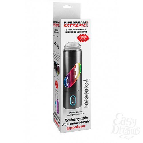  1: PipeDream  -   Pipedream Extreme Toyz Rechargeable Roto-Bator Mouth