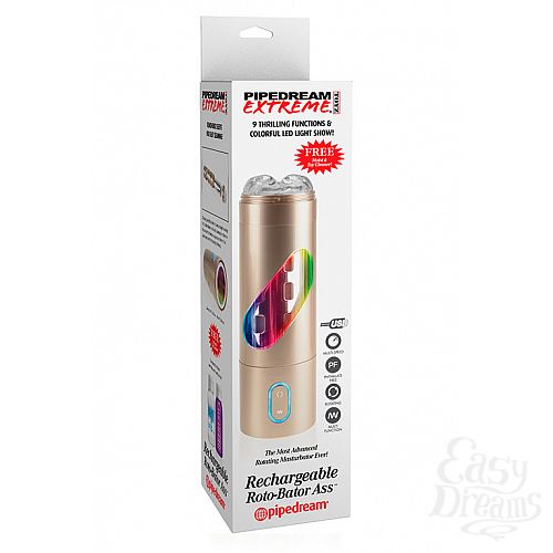  1: PipeDream  -   Pipedream Extreme Toyz Rechargeable Roto-Bator Ass