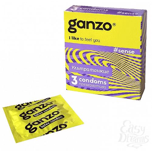 Фотография 1: Ganzo Презервативы GANZO Sense No3